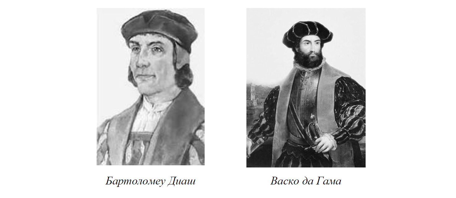 С каким материком связаны оба путешественника на картинке васко да гама бартоломеу диаш