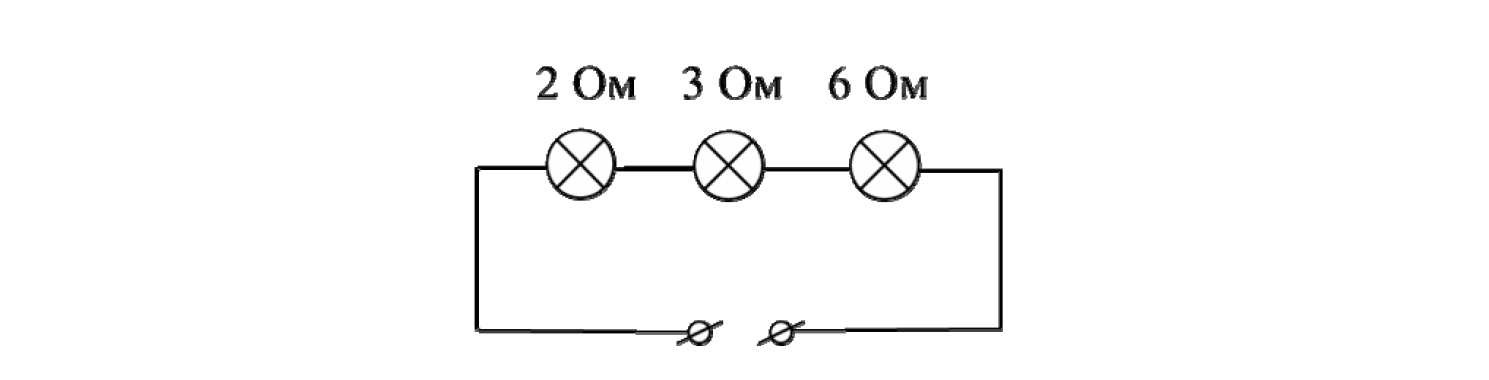 Найдите сопротивление лампочки в ом используя данные на схеме электрической цепи