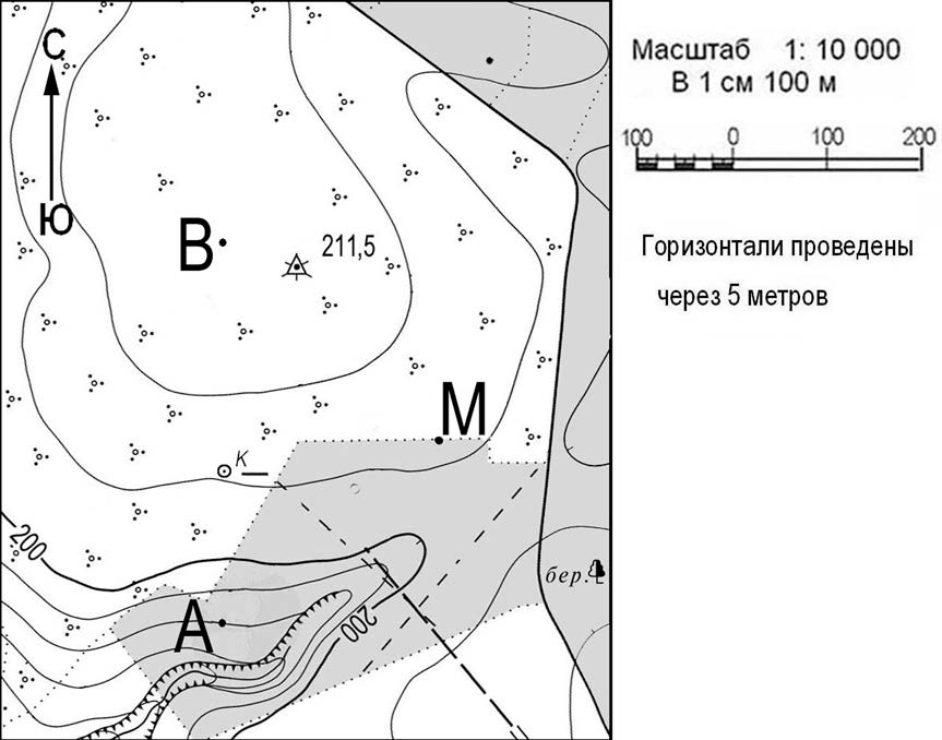 Егэ география план местности